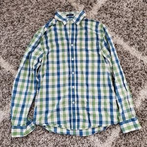 Checkered button down shirt